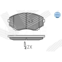 Brake pads for disc brakes