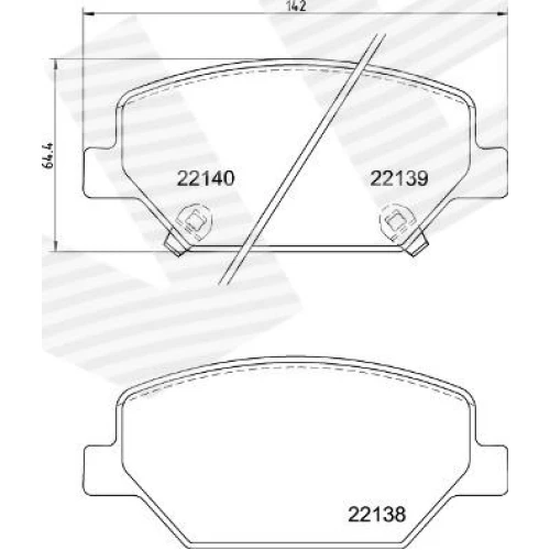 BRAKE PADS FOR DISC BRAKES - 0