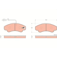 Brake pads for disc brakes