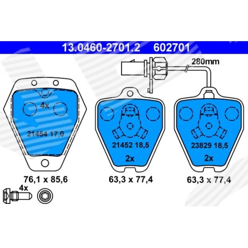 BRAKE PADS FOR DISC BRAKES - 0