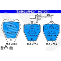 Brake pads for disc brakes