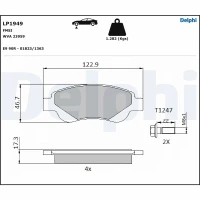 Brake pads for disc brakes