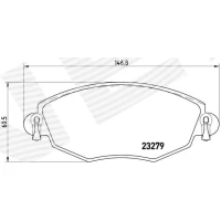 Brake pads for disc brakes