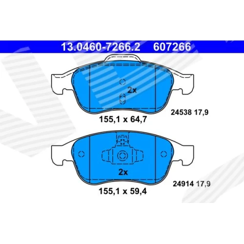 BRAKE PADS FOR DISC BRAKES - 0