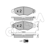 Brake pads for disc brakes