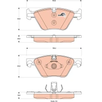 Brake pads for disc brakes