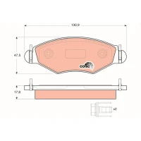 Brake pads for disc brakes