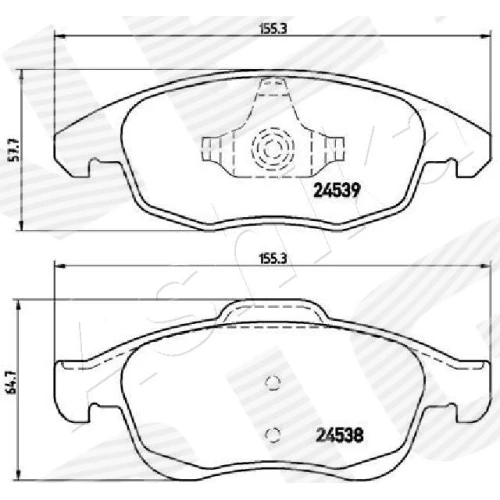 BRAKE PADS FOR DISC BRAKES - 1