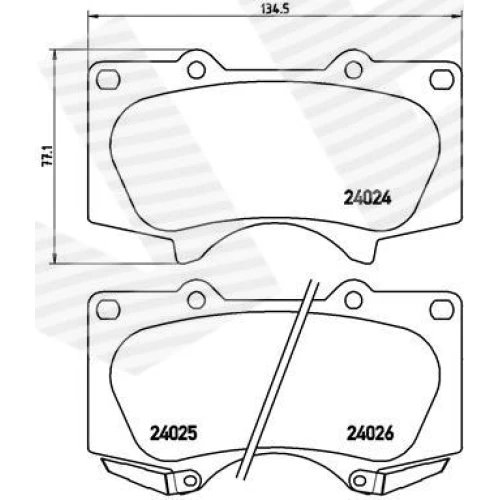 BRAKE PADS FOR DISC BRAKES - 0