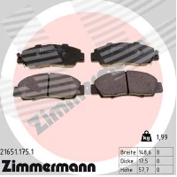 Brake pads for disc brakes