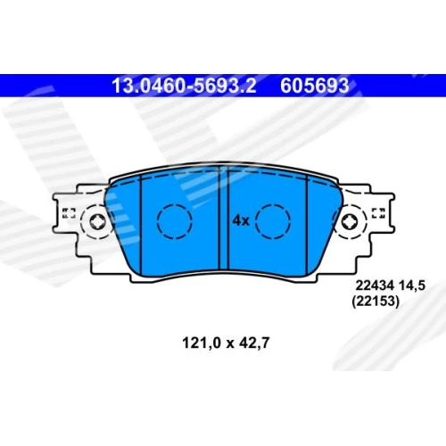 BRAKE PADS FOR DISC BRAKES - 0