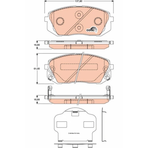 BRAKE PADS FOR DISC BRAKES - 0