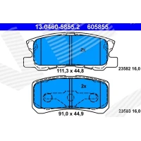 Brake pads for disc brakes