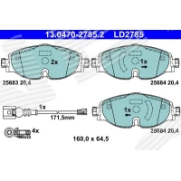 Brake pads for disc brakes