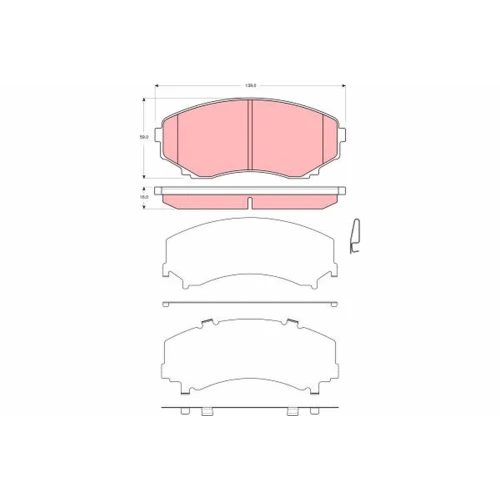 BRAKE PADS FOR DISC BRAKES - 0