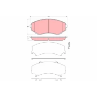 Brake pads for disc brakes