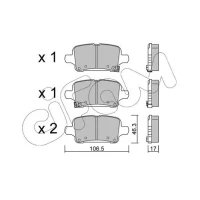 Brake pads for disc brakes