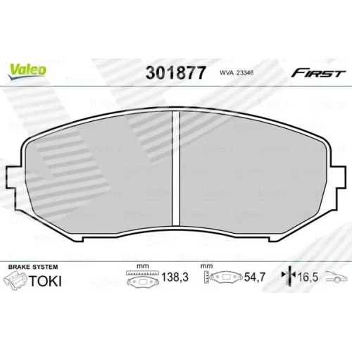 BRAKE PADS FOR DISC BRAKES - 0