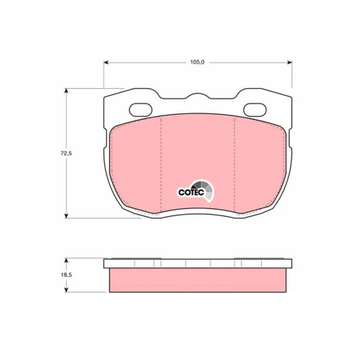 BRAKE PADS FOR DISC BRAKES - 0