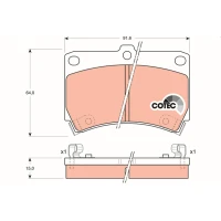 Brake pads for disc brakes