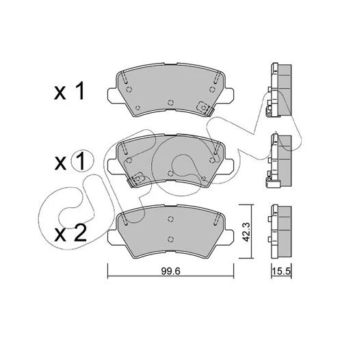 BRAKE PADS FOR DISC BRAKES - 0