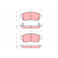 Brake pads for disc brakes