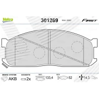 Brake pads for disc brakes