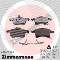 Brake pads for disc brakes