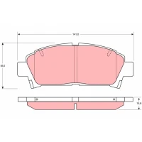 Brake pads for disc brakes