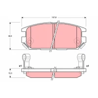 Brake pads for disc brakes