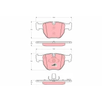 Brake pads for disc brakes