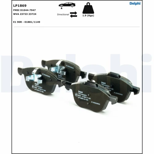 BRAKE PADS FOR DISC BRAKES - 1