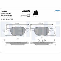 Brake pads for disc brakes