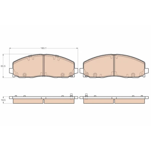 BRAKE PADS FOR DISC BRAKES - 0