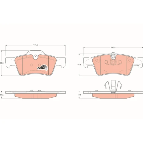 BRAKE PADS FOR DISC BRAKES - 0