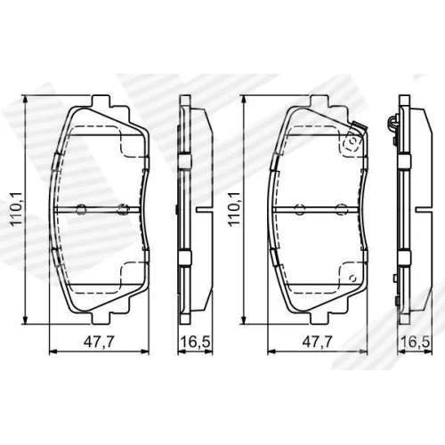 BRAKE PADS FOR DISC BRAKES - 6