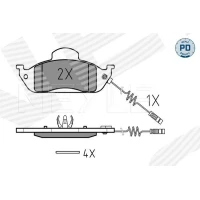 Brake pads for disc brakes