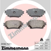 Brake pads for disc brakes