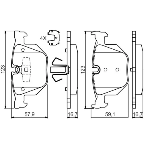 BRAKE PADS FOR DISC BRAKES - 4