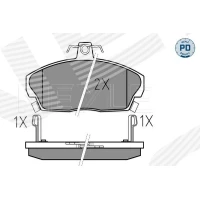 Brake pads for disc brakes