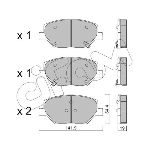 BRAKE PADS FOR DISC BRAKES - 0