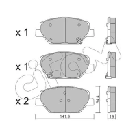 Brake pads for disc brakes