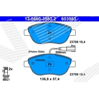 Brake pads for disc brakes