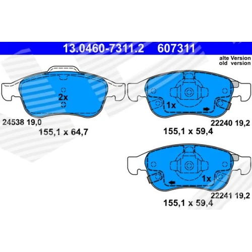 BRAKE PADS FOR DISC BRAKES - 0