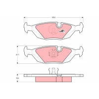 Brake pads for disc brakes