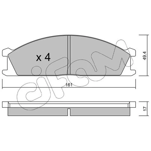 BRAKE PADS FOR DISC BRAKES - 0