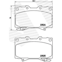 Brake pads for disc brakes