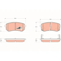 Brake pads for disc brakes