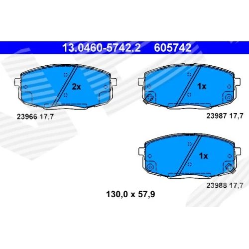 BRAKE PADS FOR DISC BRAKES - 0