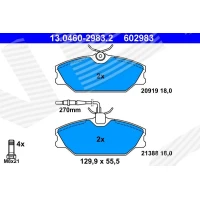 Brake pads for disc brakes